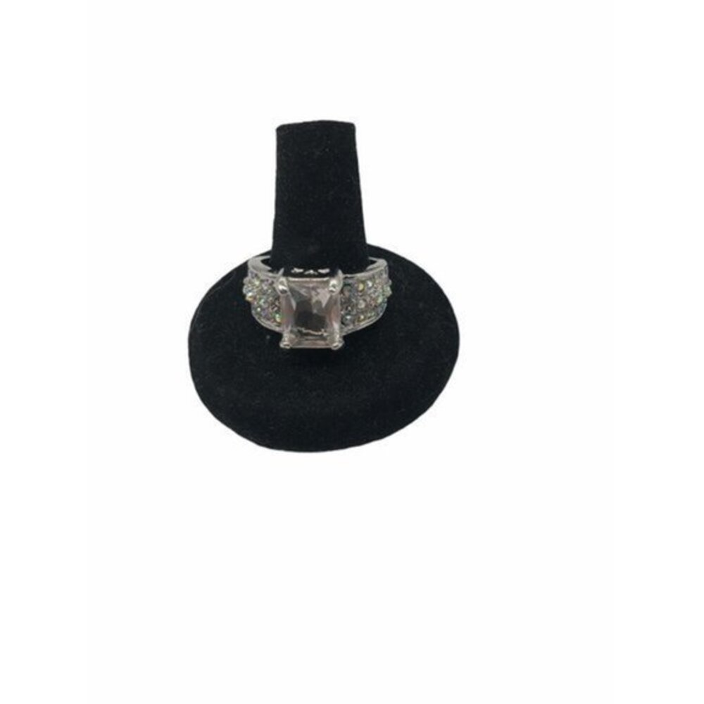 Elegant Women's Size‎ 8 18k White Gold Filled Ring